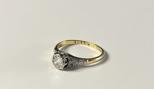 Antique 18ct gold platinum - antique,