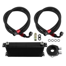 AN10 Universal Engine Oil Cooler+Filter Relocation Adapter Hose Kit