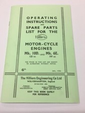 VILLIERS 10D / 6E Parts book