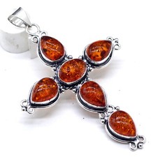 Baltic Amber Gemstone Cross