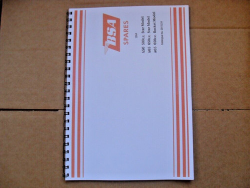 Bsa a65 a50 - parts, book