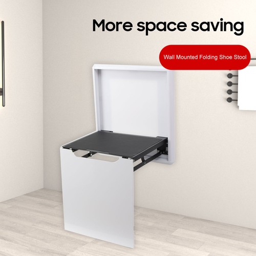 Wall mounted folding shoe - wall,