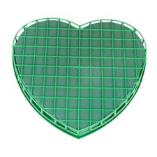 Green Heart Shape Floral Foam