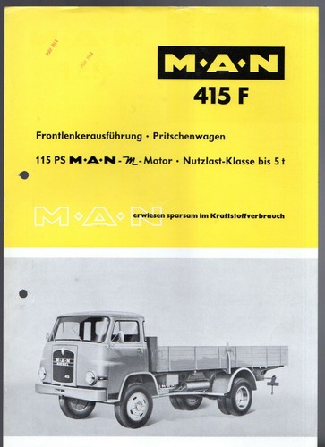 415 f flatbed truck - m.a.n.,