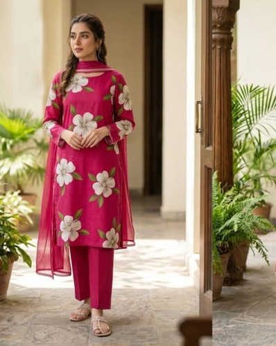 Pakistani lawn suit unstitched - pakistani,
