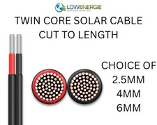 Solar Panel PV Cable Twin Core