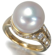 Auth Mikimoto Ring South Sea