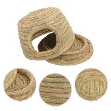  Woven Grass Hamster Nest Rabbit Hutch Accessories Bunny Hideaway