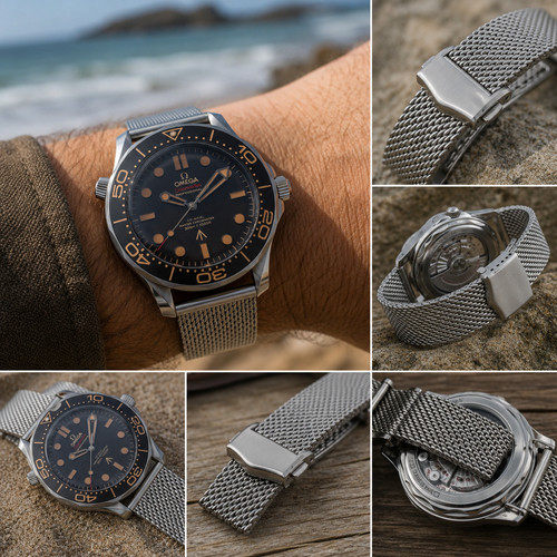 20mm milanese mesh steel - milanese,