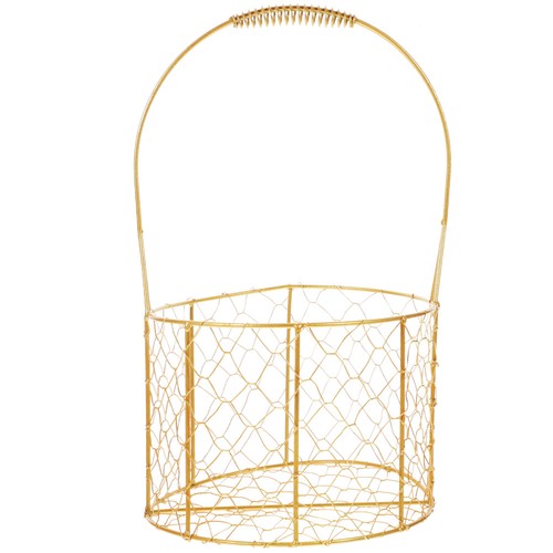 Gifts empty iron basket - empty,