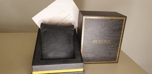 Bulova watch presentation box - bulova,