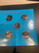 **Triathlon 50p ** in Five Coin Set - All Sealed & BUNC Quality