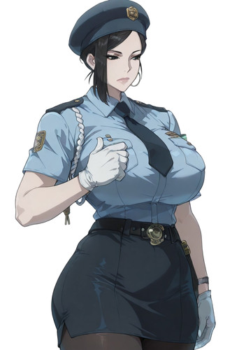 Makina policewoman vinyl car - policewoman,