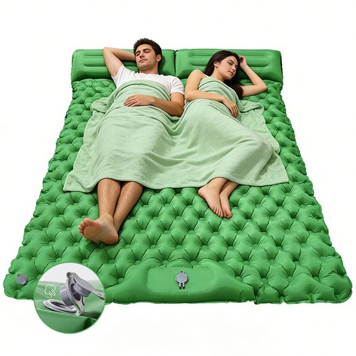 Inflatable double camping mat - double,