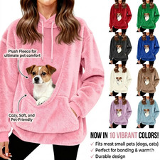 Cozy Fleece Pet Hoodie with