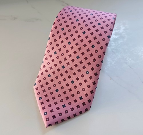Pink silk tie pattern - pink,