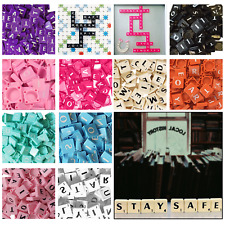 100 PLASTIC SCRABBLE TILES