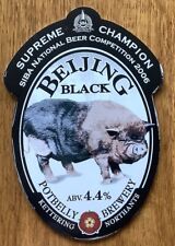 Pot Belly Brewery Beijing Black 2006 Kettering Real Ale Pump Clip Front Pigs