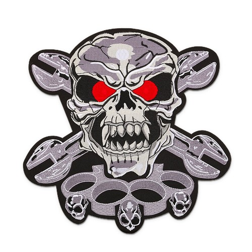 Skull crossed wrenches knuckle - skull,