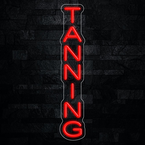 Tanning led neon sign x - led,