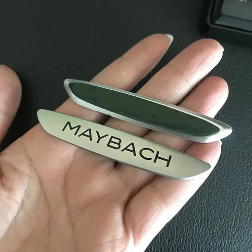 Matte silver blade badge abs - silver,