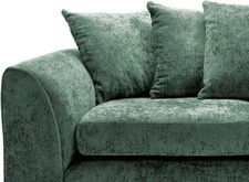 4 Seater Sofa Rifle Green Chenille Large Couch Modern Removable Covers Seating