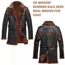 Men’s Shearling Leather Coat