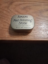 AMAMI Nail Polishing Stone, vintage Beauty Product from  early 20th Century.
