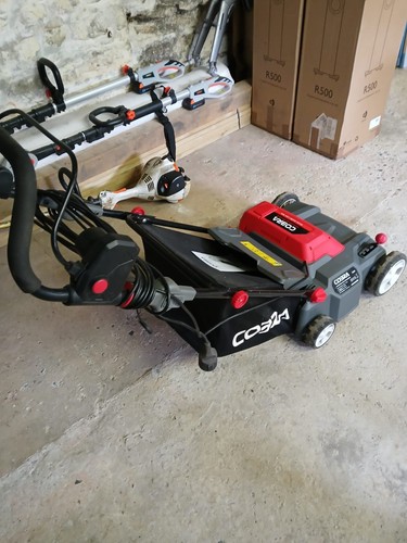 Cobra 36e electric lawn - cobra, rake