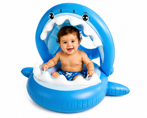 Shark baby pool float with - pool,