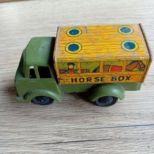 WELLS BRIMTOY Pocketoy TINPLATE PLASTIC Bedford HORSE BOX LORRY vv151 HORSE