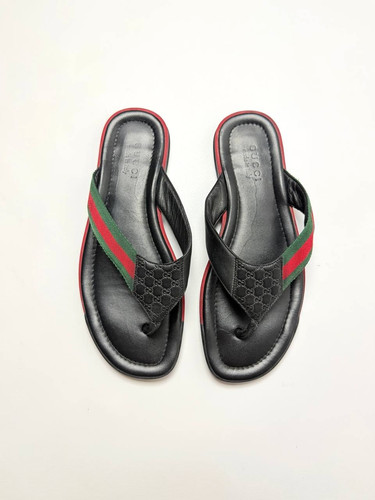 Gucci men leather black - leather, gg