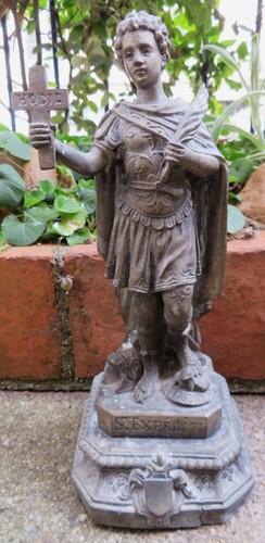 Saint expedit 19th cast - cast, iron