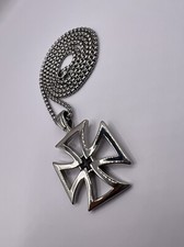 Iron Cross Silver Pendant
