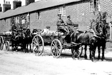 Yww-94 Army Service Corps Horse Wagons, Rushden, Northamptonshire. Photo