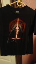 Star Wars Darth Vader Face Mens Graphic T Shirt XL Black Pre-Owned Free Shipping