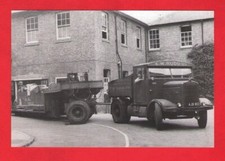 Motor Cards Postcard - Scammell Prime Mover & Trailer AJD852 - E.W. Rudd Ltd