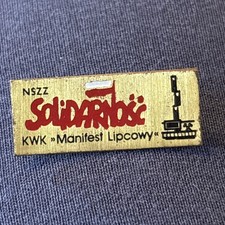 Historical Polish Trade Union “Solidarność” (Solidarity)-Mining-Enamel Pin Badge
