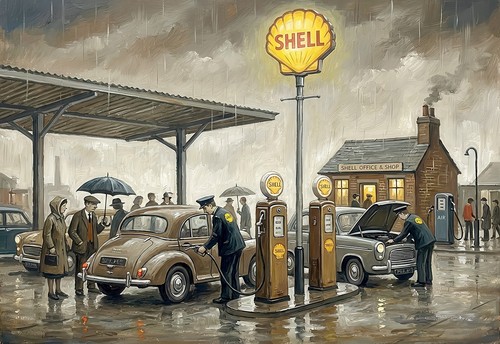 Shell petrol station - ,