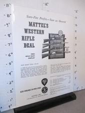 MATTEL toy salesman ad sheet