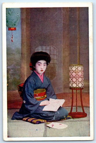 C1910 japanese geisha kimono - japanese,