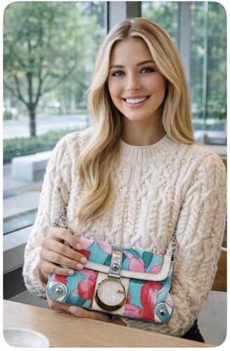 Guess floral silver chain - silver, bag