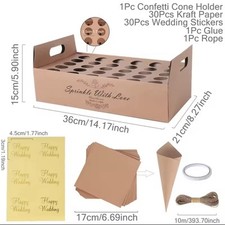 30 Pcs Party Confetti Cone