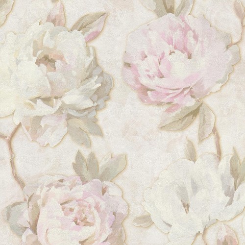 Soft peonies wallpaper roll - soft,