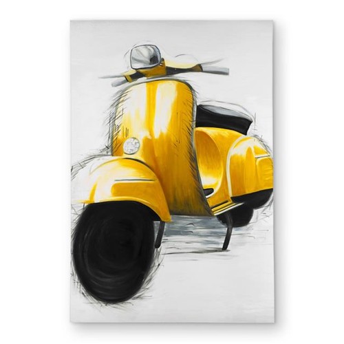 2x3 yellow italian scooter - 2x3, ft.