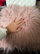 18"x18" Fluffy Faux Fur Cushion Cover Sofa Bed Throw Shaggy Pillow Cases Decor