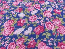 TIE RACK FAB PURPLE & PINK BIG BLOUSY PEONY ROSES FLOWER PRINT XL SQUARE SCARF