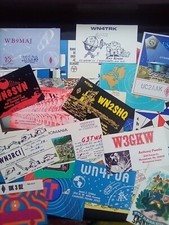 QSL Radio Ham cards Lots Of 50 assorted items  good for resale 60s-70s Worldwide