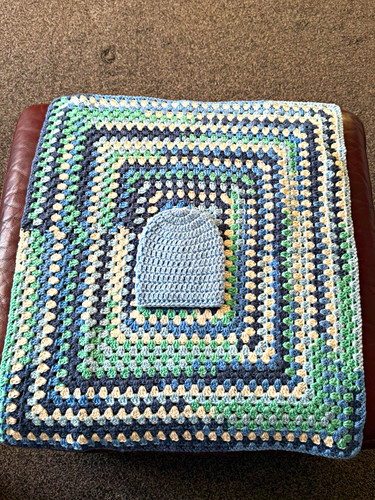 Hand crocheted comfort baby - hand,