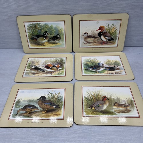 Duck bird placemats set - placemats, 6